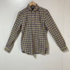 ◯NANO UNIVERSE チェック柄 ボタンダウンシャツ