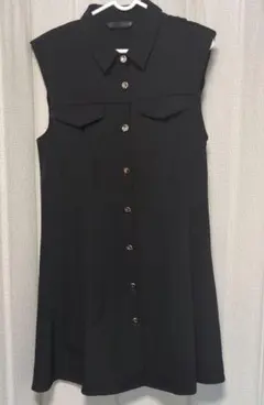 美品　ZARA ノースリーブ ミニワンピース