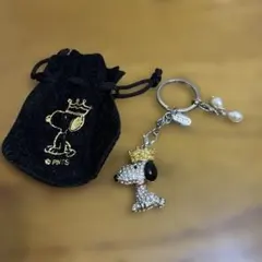 ABISTE スヌーピー キーホルダー ラインストーン