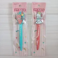 SWIMMER ラバーマスコット付きボールペン 2種類セット 油性ボールペンのサムネイル