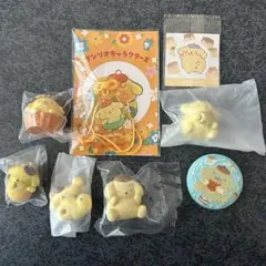 サンリオキャラクターズ ポムポムプリン ガチャガチャ シール 缶バッジ セット