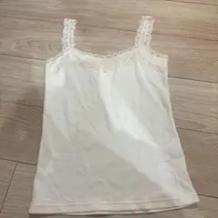 ナイスクラップ　ホワイトレース付きキャミソール