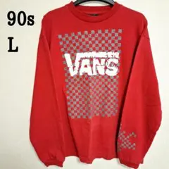 80s 90s vans ロンt 長袖 ヴィンテージ 茄子紺 フェード 90s old vans 茄子紺フェード tシャツ 66タグ