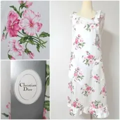 新品タグ付 Christian Dior エプロン クリスチャンディオール 花柄のサムネイル