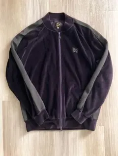 Needles ネイビー ジップアップ ベロアジャケット NEEDLES(ニードルズ)R.C. Track Jacket - C/Pe Velour (PU278