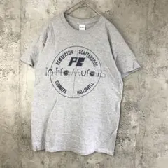 B2320古着　Tシャツ バックプリント　グレー　90s Y2K