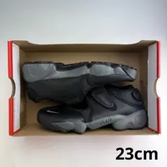 24cm ナイキ エアリフト レザー 足袋 浴衣 和装 サンダル 黒/シルバー