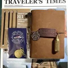 USED トラベラーズノートパスポートキャメル&付属品セット