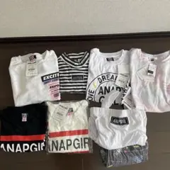 ANAP GIRLTシャツピンクラテトップス