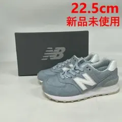 ニューバランススニーカーレディースランニングWL574CHF22.5cmブルー