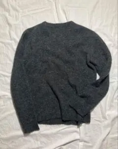 South2West8】希少 Vネックモヘアライクニット グレー 美品 ウール 