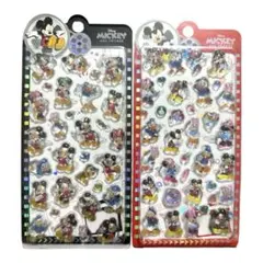 【正規品】ディズニー ミッキー ミニー ボンボンドロップシール風 2枚セット