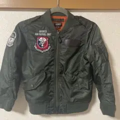 AVIREXキッズ MA-1 ジャケット オリーブグリーン