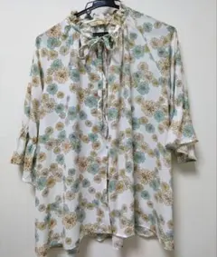 ポールアンドジョー　ユニクロ　レディース　L　ブラウス　七分袖