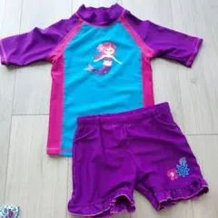 人魚デザイン UVカット水着セット 120