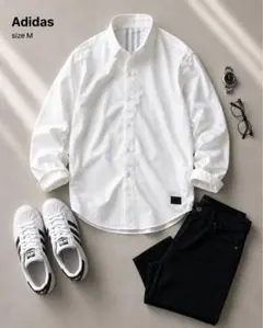 新品☆Adidas アディダス 白シャツ Mのサムネイル