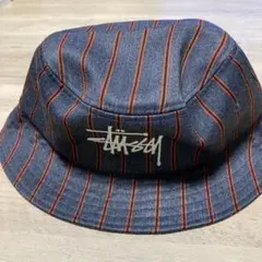 Stussy ストライプ バケットハット