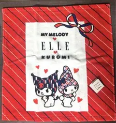 マイメロディ クロミ　ELLE ハンドタオル　RD
