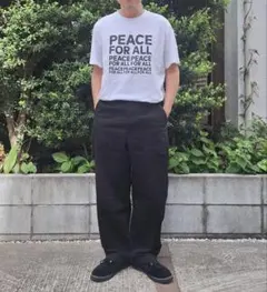 UNIQLO ワイドフィットチノ　黒、ベージュ 2本セット