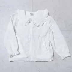 【新品未使用】Majolicaマジョリカ フリル襟 カーディガン ホワイト110