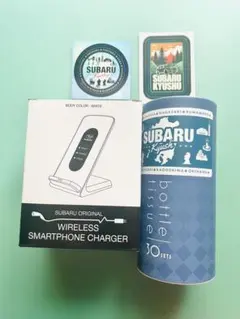 未使用★正規Dラー品★スバルオリジナルワイヤレススマートフォン充電器★おまけ×3のサムネイル