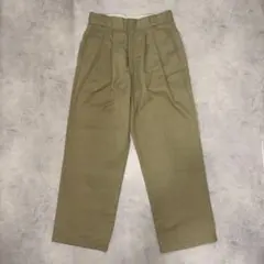 レア Dickies 874 2タック入り ワイドストレート チノパン カーキのサムネイル