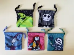◇未使用◇ナイトメア・ビフォア・クリスマス ◇巾着袋◇シークレットミニ巾着