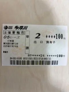 出口舞有子 現地舟券
