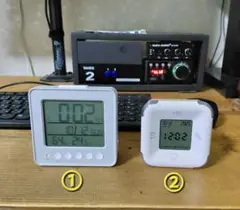 ニトリ置き時計2個セット