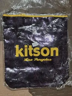 レア美品kitsonキットソン スパンコールトートバッグイエローのサムネイル