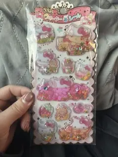 ［新品 未使用］キラキラウォーターシール キティーちゃん