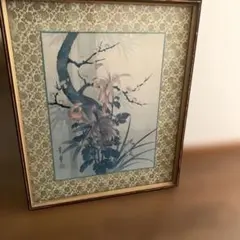 文化刺繍 額装 額縁付き 京都 金閣寺 舞妓 紅葉 ハンドメイド 壁掛け