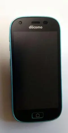 docomo らくらくスマートフォン F-03K ブルー 美品 ケース付き