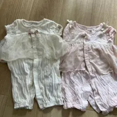 petit main ロンパース 2点セット