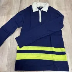 COMME des GARÇONS ネイビー ジッパーポロシャツ