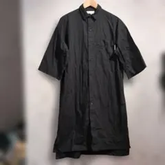 Logos Days ブラック シャツワンピース M　ロゴスデイズのサムネイル