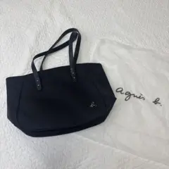未使用級 アニエスベー ビジネス トートバッグ IS11H-07 ブラック A4 