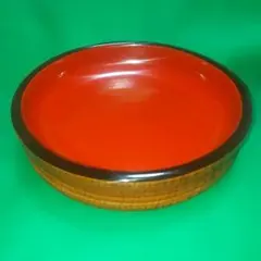未使用　木製 くりぬき　漆器 菓子器 喰籠 蓋付き 伝統工芸品