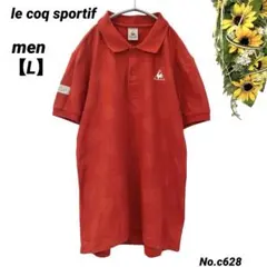 ルコック le coq sportif 半袖ポロシャツ L メンズ　ゴルフ赤水玉のサムネイル