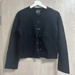 無印良品　黒の長袖カーディガン Mサイズ