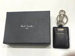 ポールスミス　Paul Smith ブラックレザー キーホルダー　キーリング