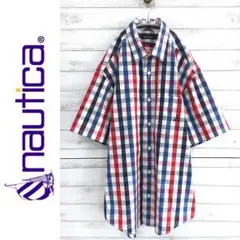 【80s】【NAUTICA : ノーティカ】【チェック ワンポイント トリコ】