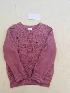 jamie kay ◆コットンニットカーディガン ピンク 4Y