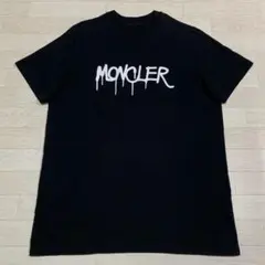 最新☆新品同様 モンクレール ラバーワッペン 黒Tシャツ 国内正規品 