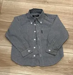 COMME CA ISM チェック柄長袖シャツ 100cm