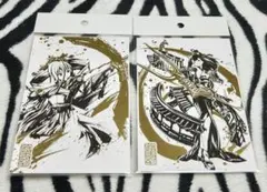 御城プロジェクト:RE 彦根城コラボ記念 墨絵ポストカード 2種 彦根城 聚楽第