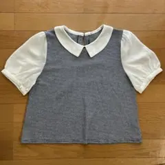 チェック柄半袖ブラウスのサムネイル