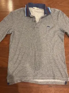 LACOSTE 長袖ポロシャツ メンズ グレー