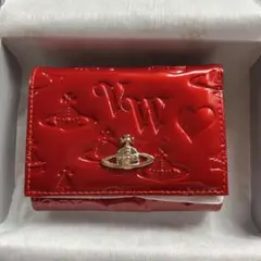 Vivienne Westwood 三つ折り財布 エナメル　レッド