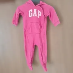 GAP フード付き ピンクロンパース